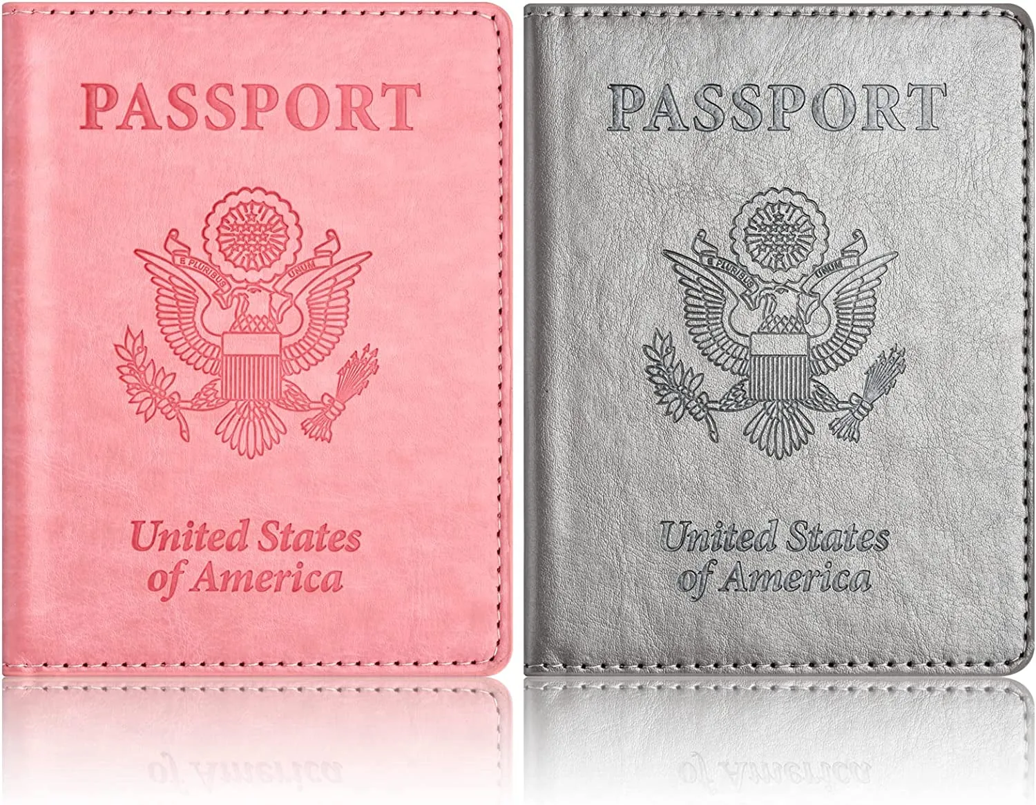 2 Pack Passport Holder and Vaccine Card Holder Combo
