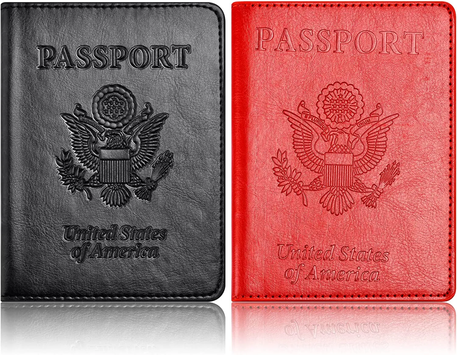 2 Pack Passport Holder and Vaccine Card Holder Combo