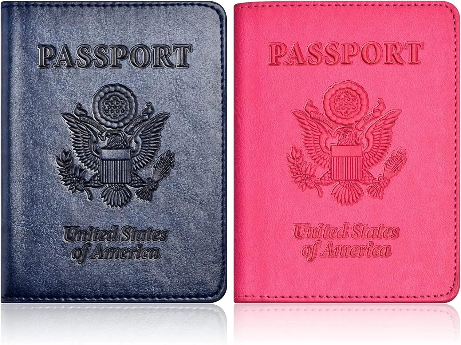 2 Pack Passport Holder and Vaccine Card Holder Combo