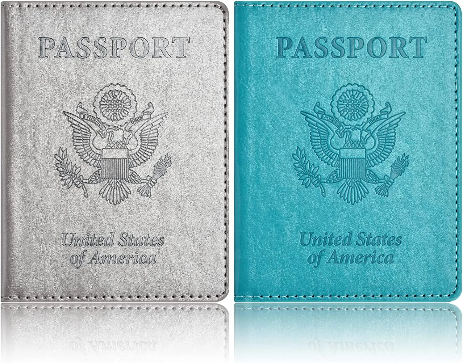 2 Pack Passport Holder and Vaccine Card Holder Combo