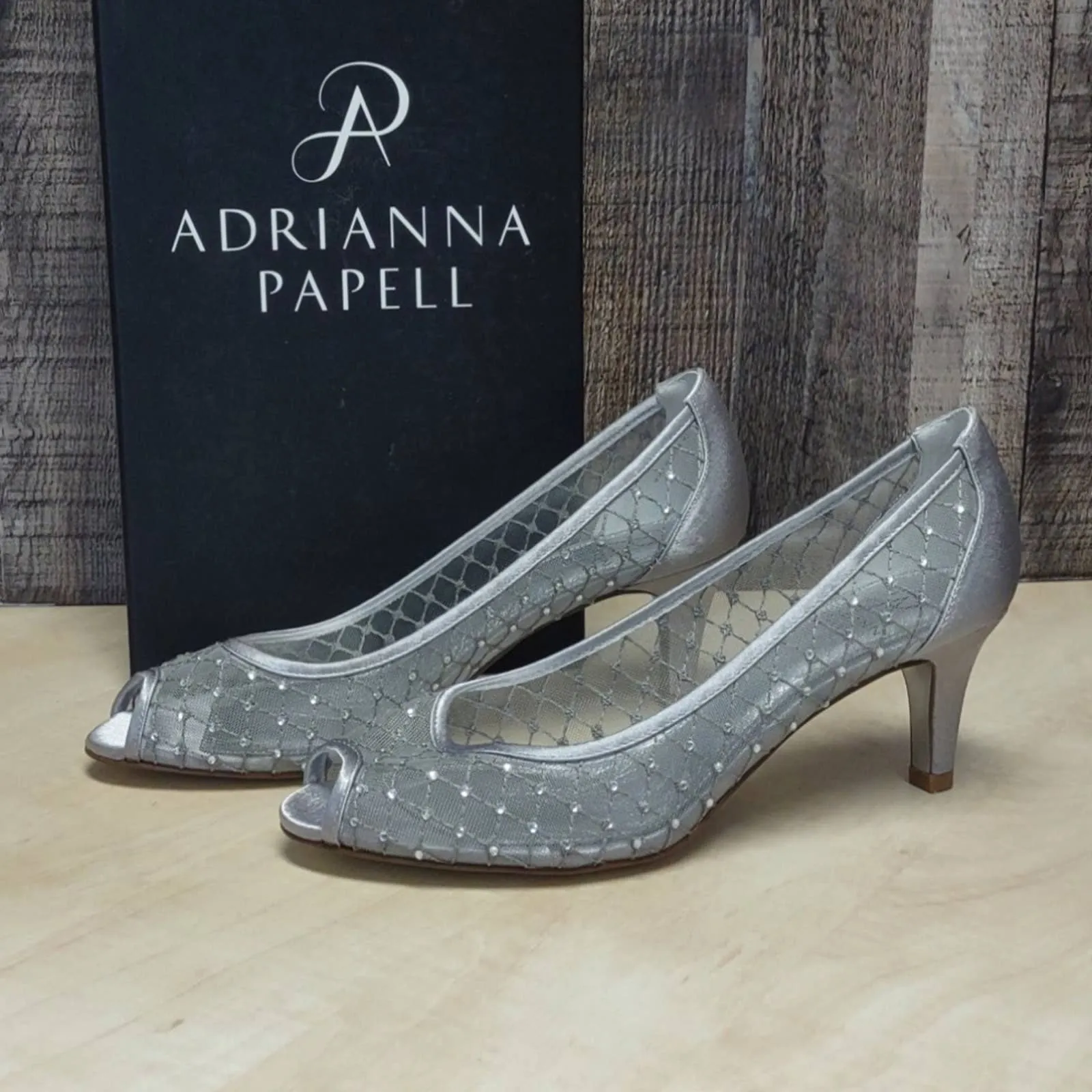Adrianna Papell Jamie Evening Pumps Silver