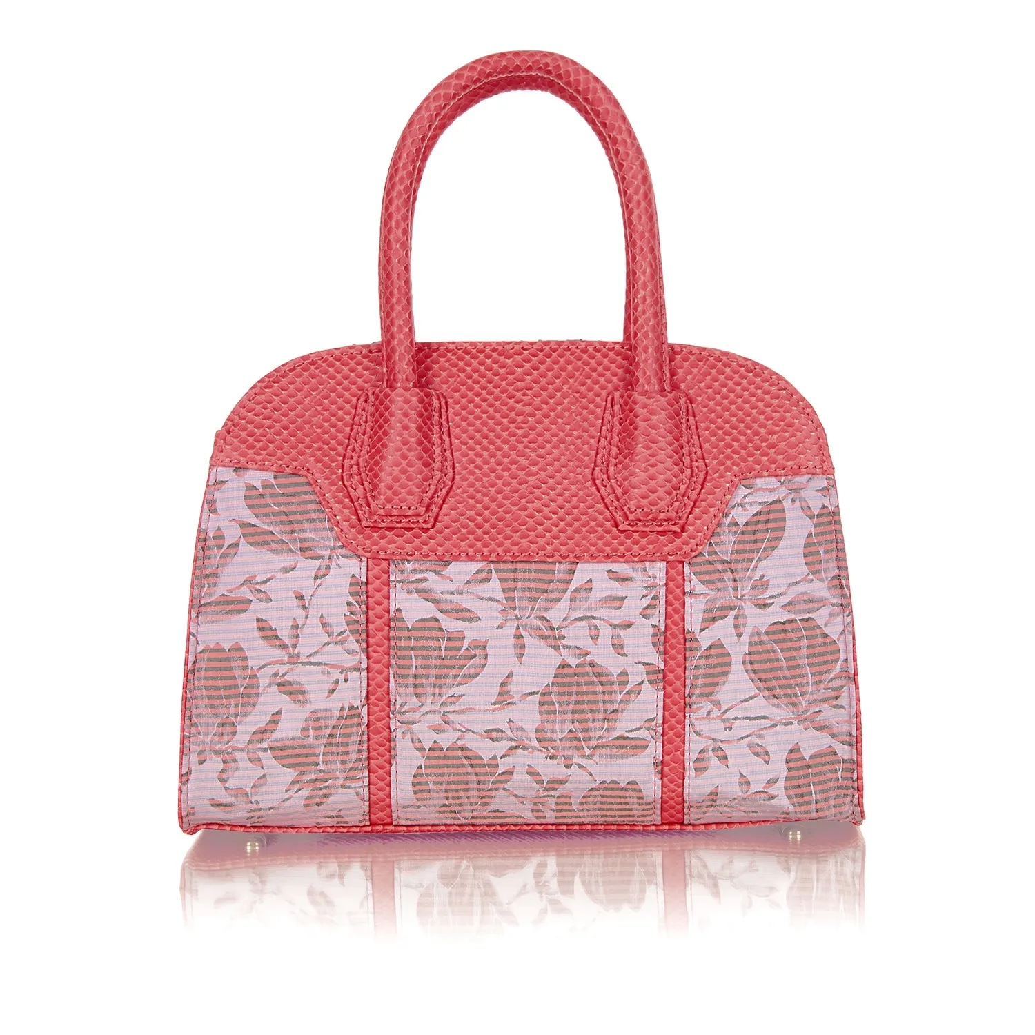 Brooke Coral Low Heel Loafer Shoes & Matching Cancun Bag by Ruby Shoo