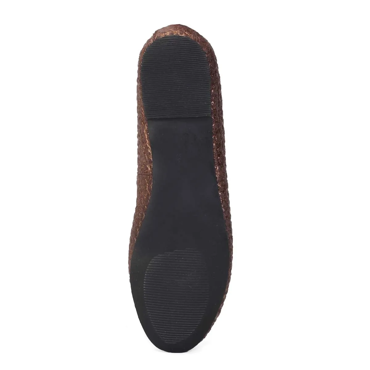 Brune & Bareskin  Women Brown Ballerina With Black Sole