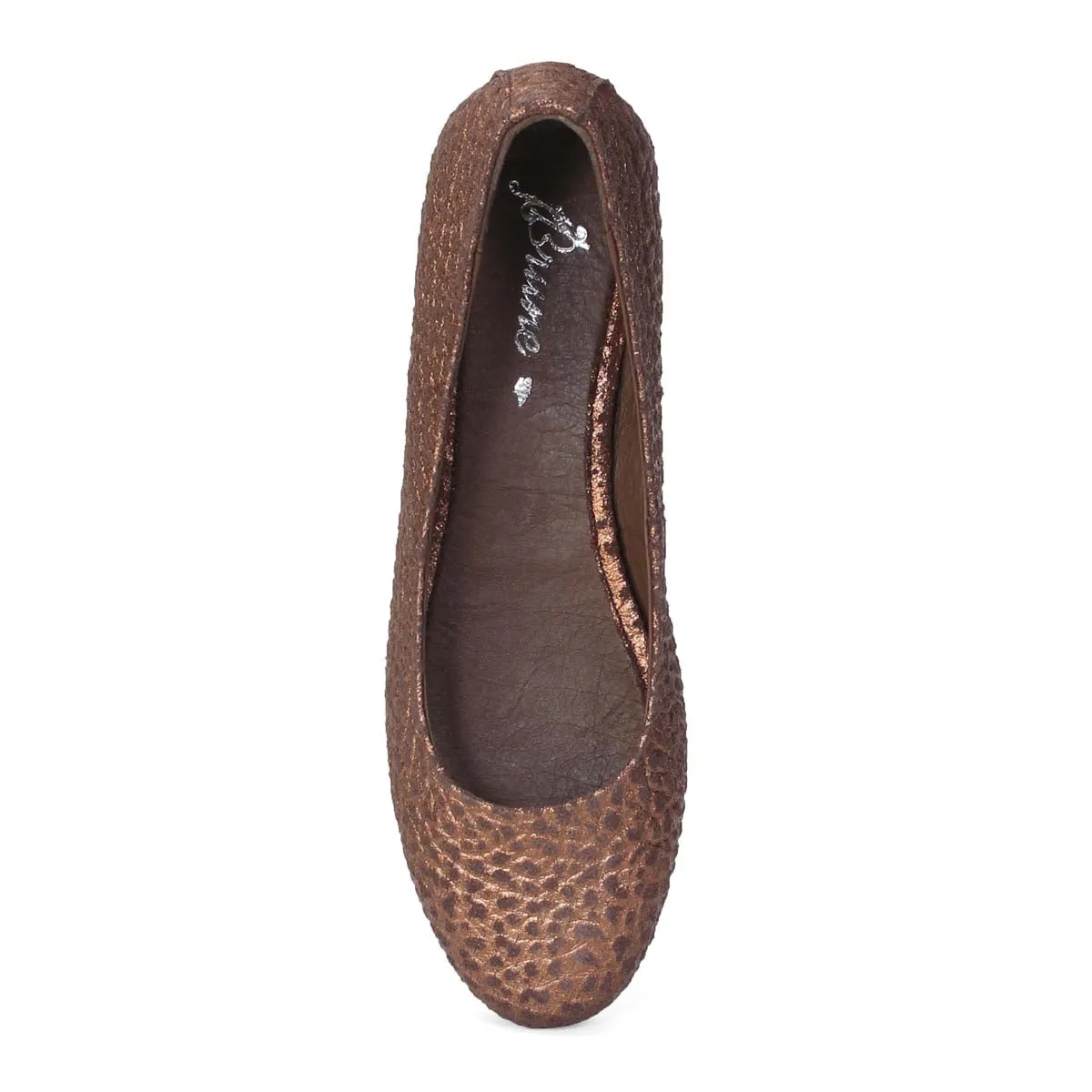 Brune & Bareskin  Women Brown Ballerina With Black Sole