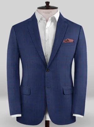 Caccioppoli Sun Dream Garlo Blue Wool Silk Jacket