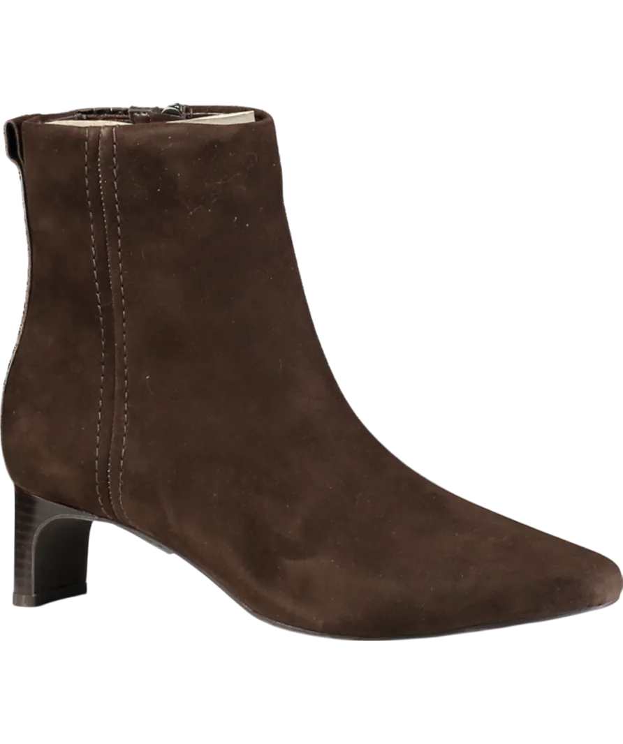 Clarks Signature Chocolate Edina Suede Ankle Boots UK 6 EU 39 