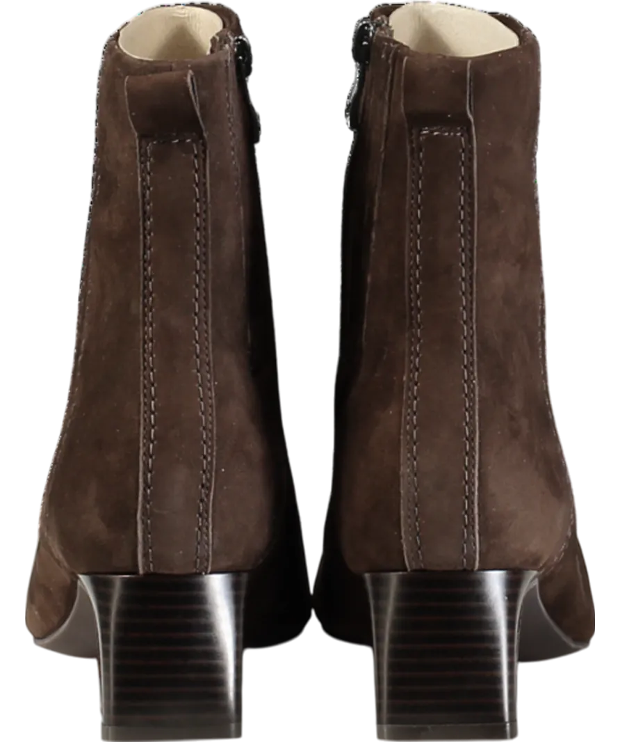 Clarks Signature Chocolate Edina Suede Ankle Boots UK 6 EU 39 