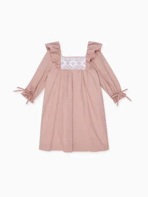 Dusty Pink Cuadras Girl A-Line Dress