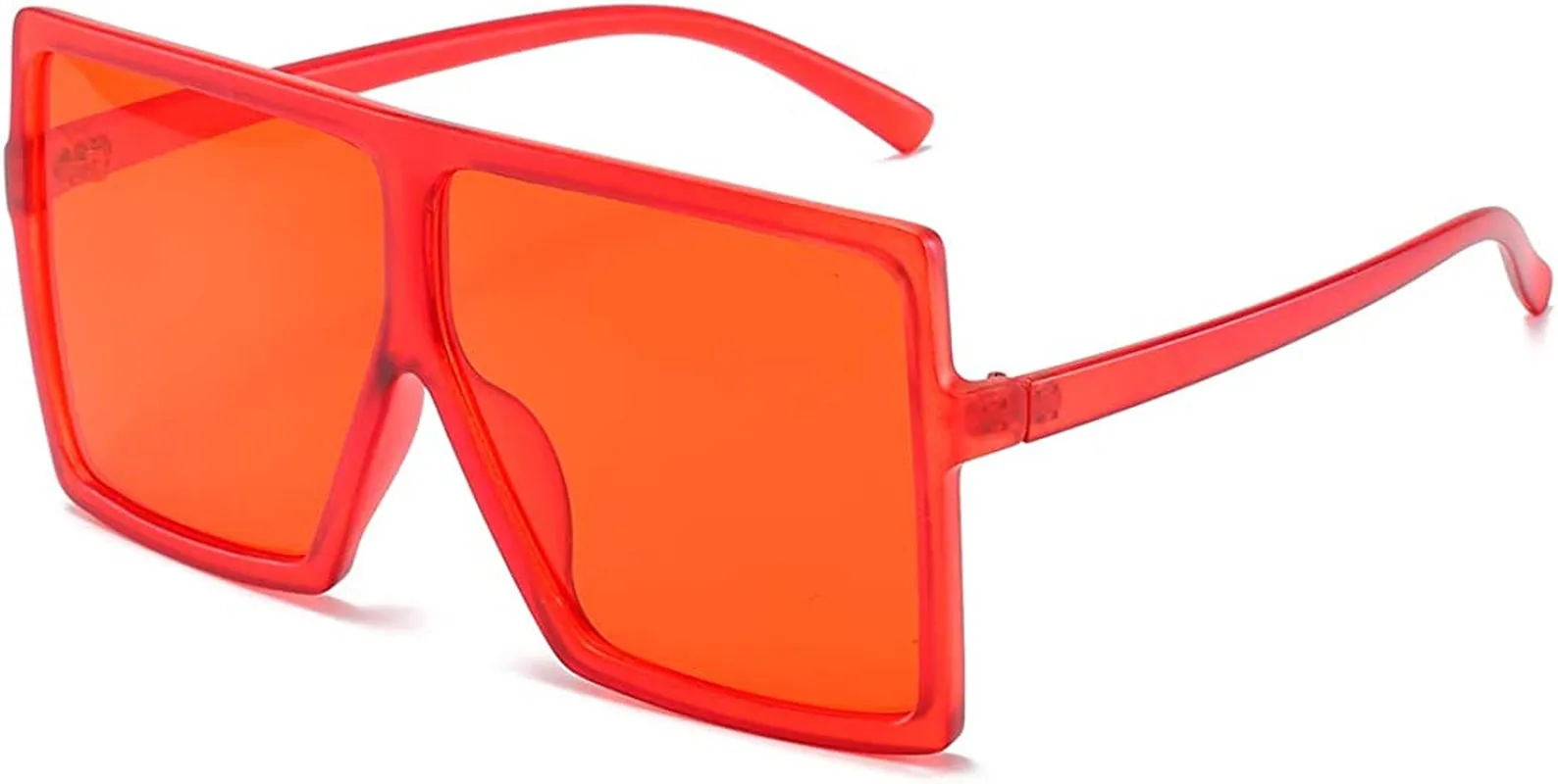ENSARJOE Square Oversized Sunglasses for Women Men Flat Top Fashion ShadesUV Protection