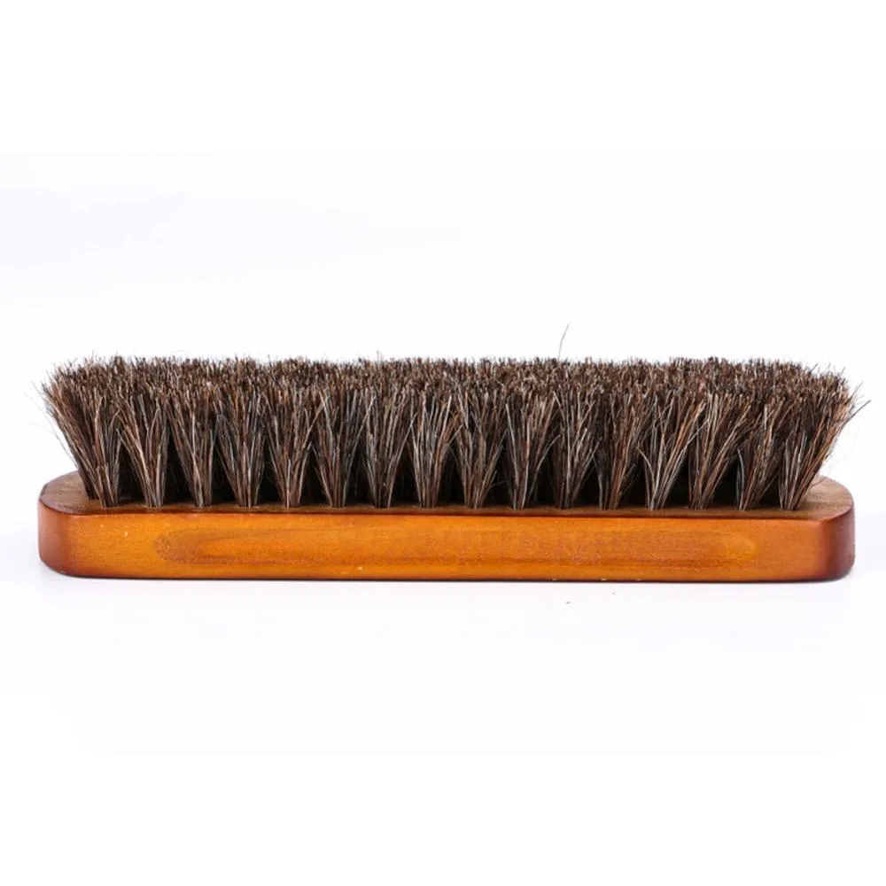 Fabio Professional Pure Horse Hair Wooden Shoe Brush