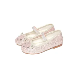 Huxbaby Glitter Bear Ballet Flat Blush