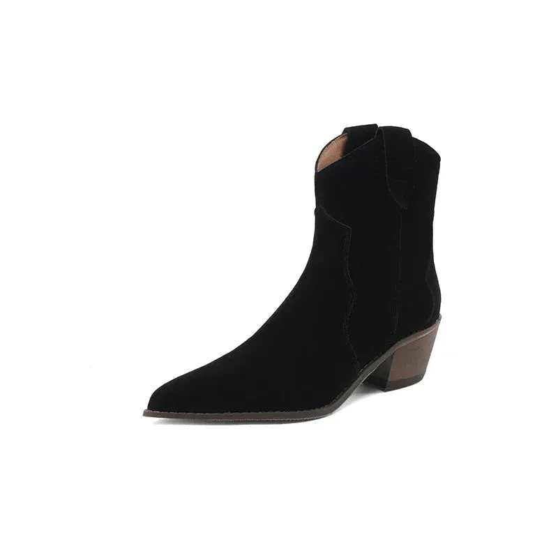 Jasmine Suede Leather Boots
