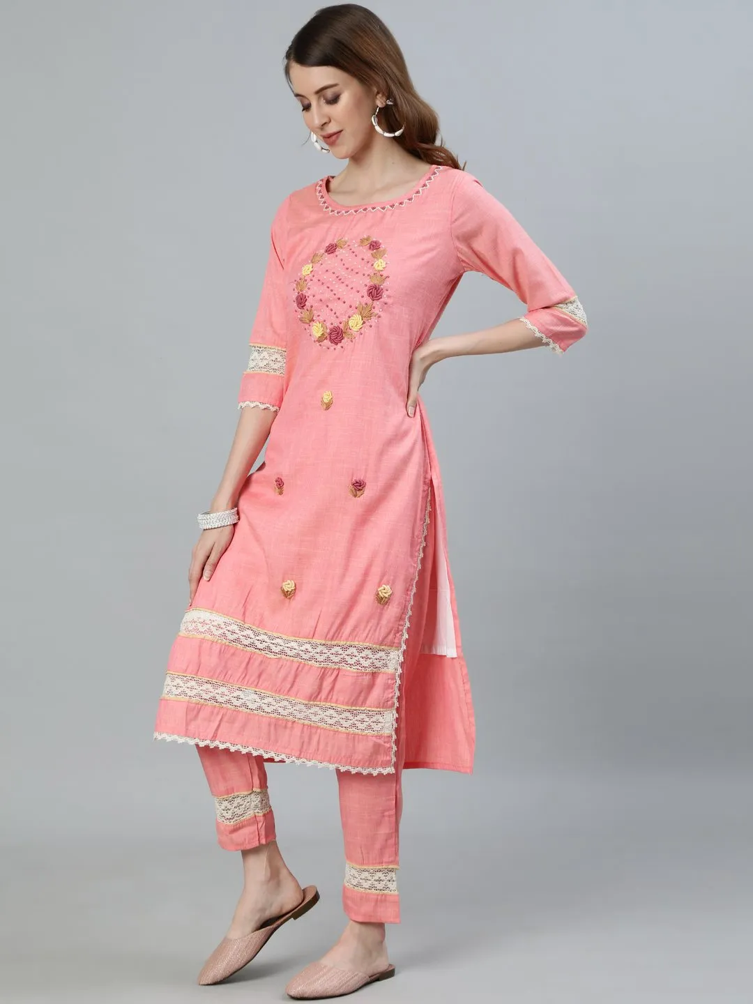 Masoom - Peach Kurta Set