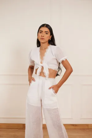 Mogra tie-up top