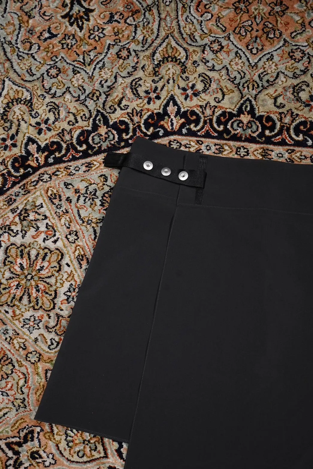 Omar Afridi WRAPPED SKIRT (CHARCOAL)