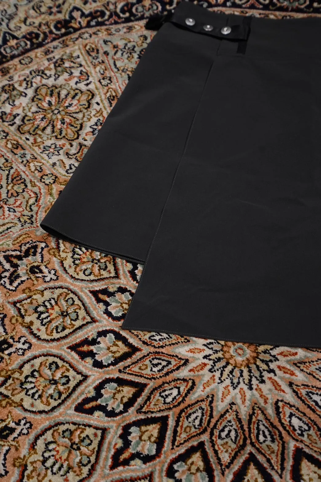 Omar Afridi WRAPPED SKIRT (CHARCOAL)
