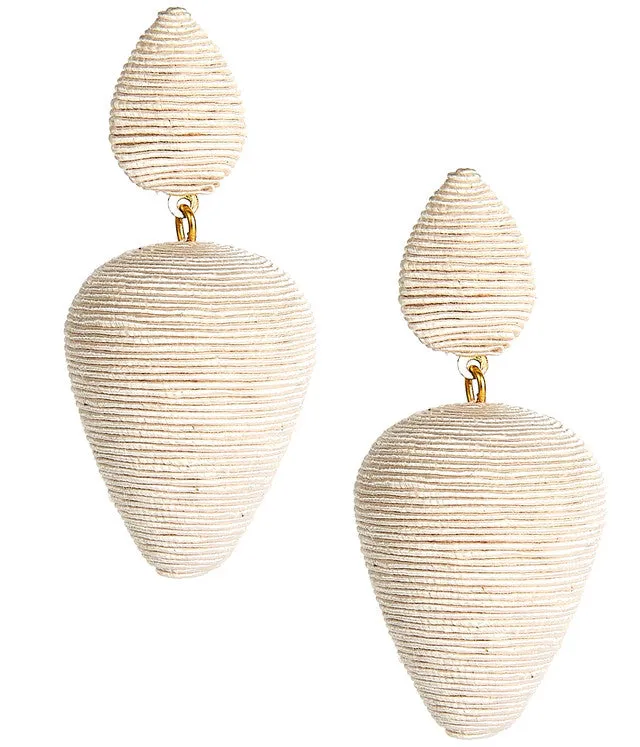 RORY - SILK WRAPPED EARRINGS