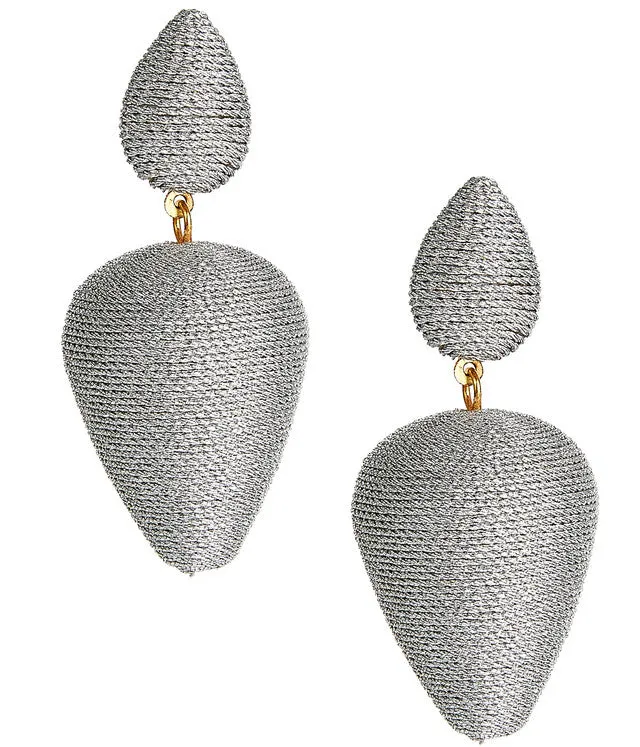 RORY - SILK WRAPPED EARRINGS
