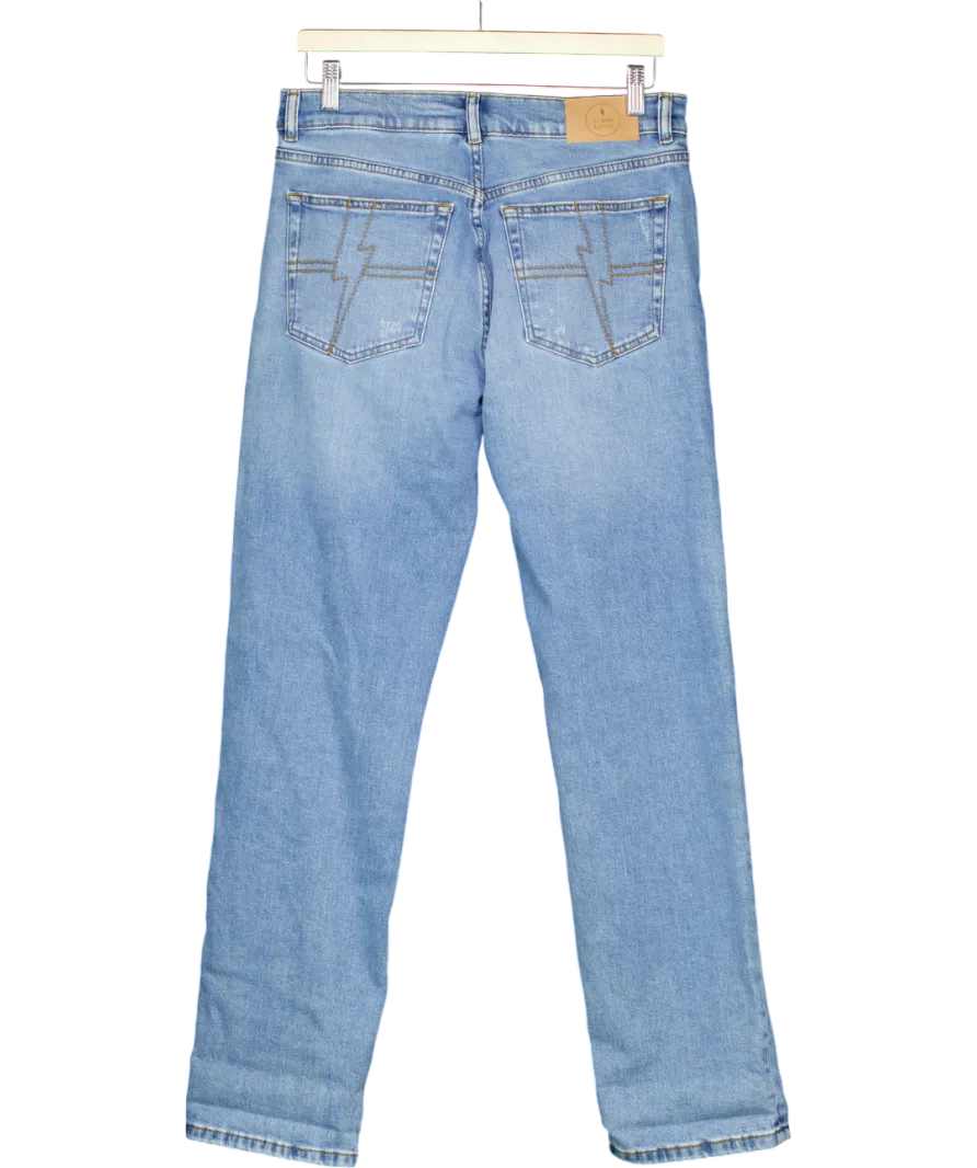 Scamp & Dude Blue Boyfriend Distressed Jeans UK 10