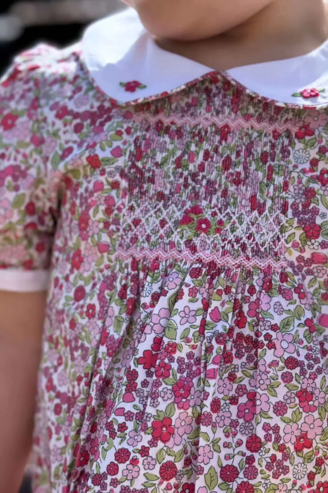 Smocked Floral Bouquet Dress
