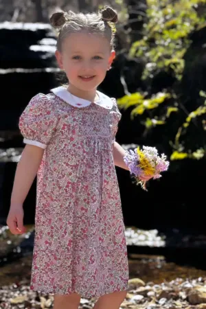 Smocked Floral Bouquet Dress