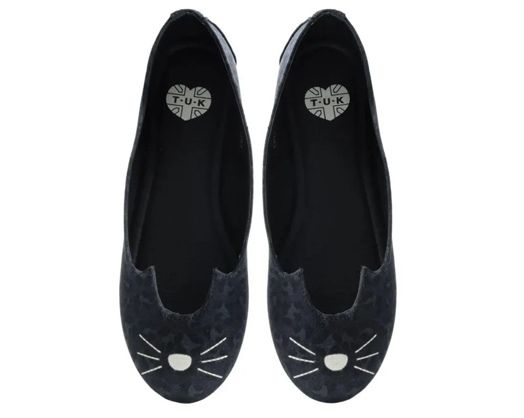 TUK A9434L Black & Grey Leopard SophistaKitty Flat