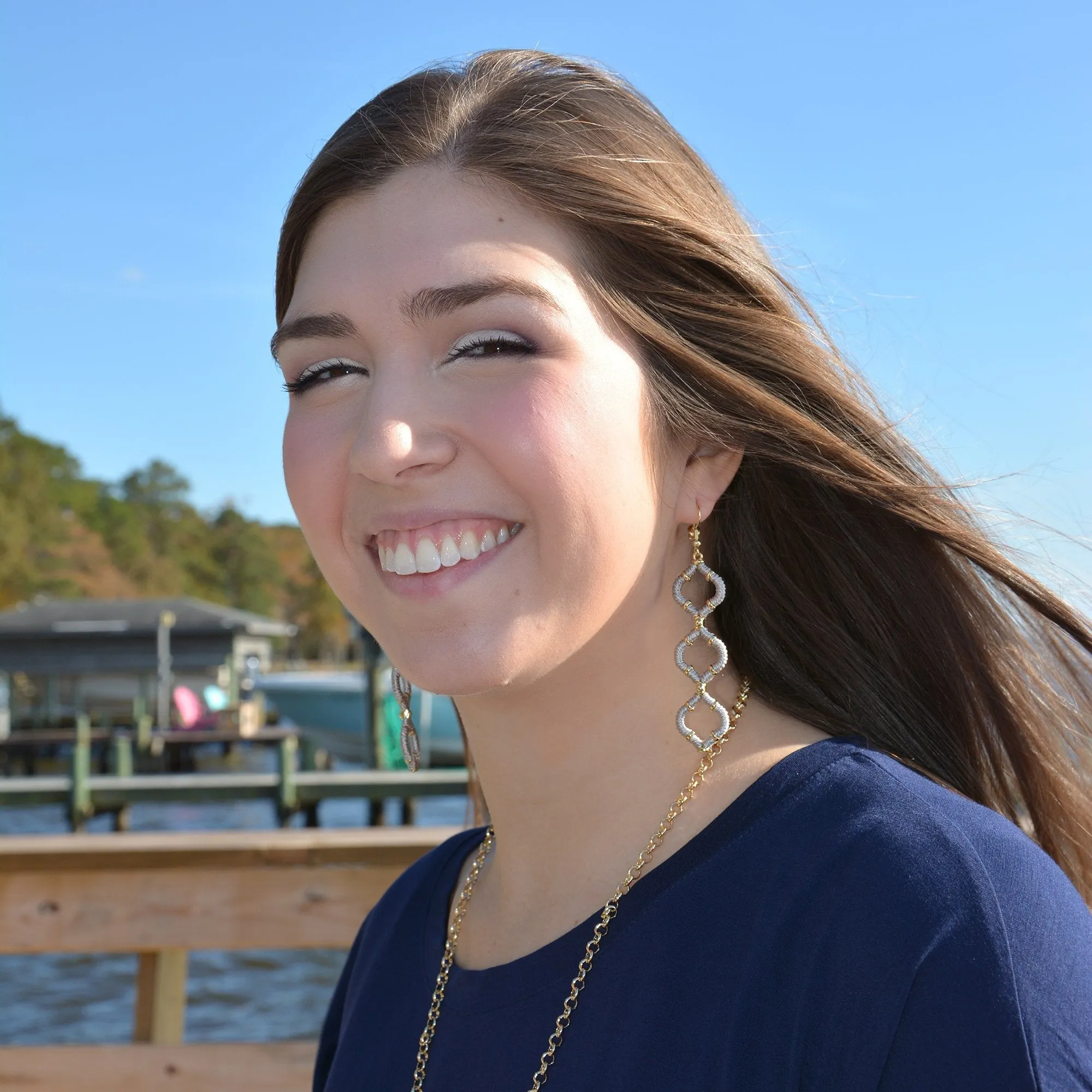 Wrapped Quatrefoil Earrings