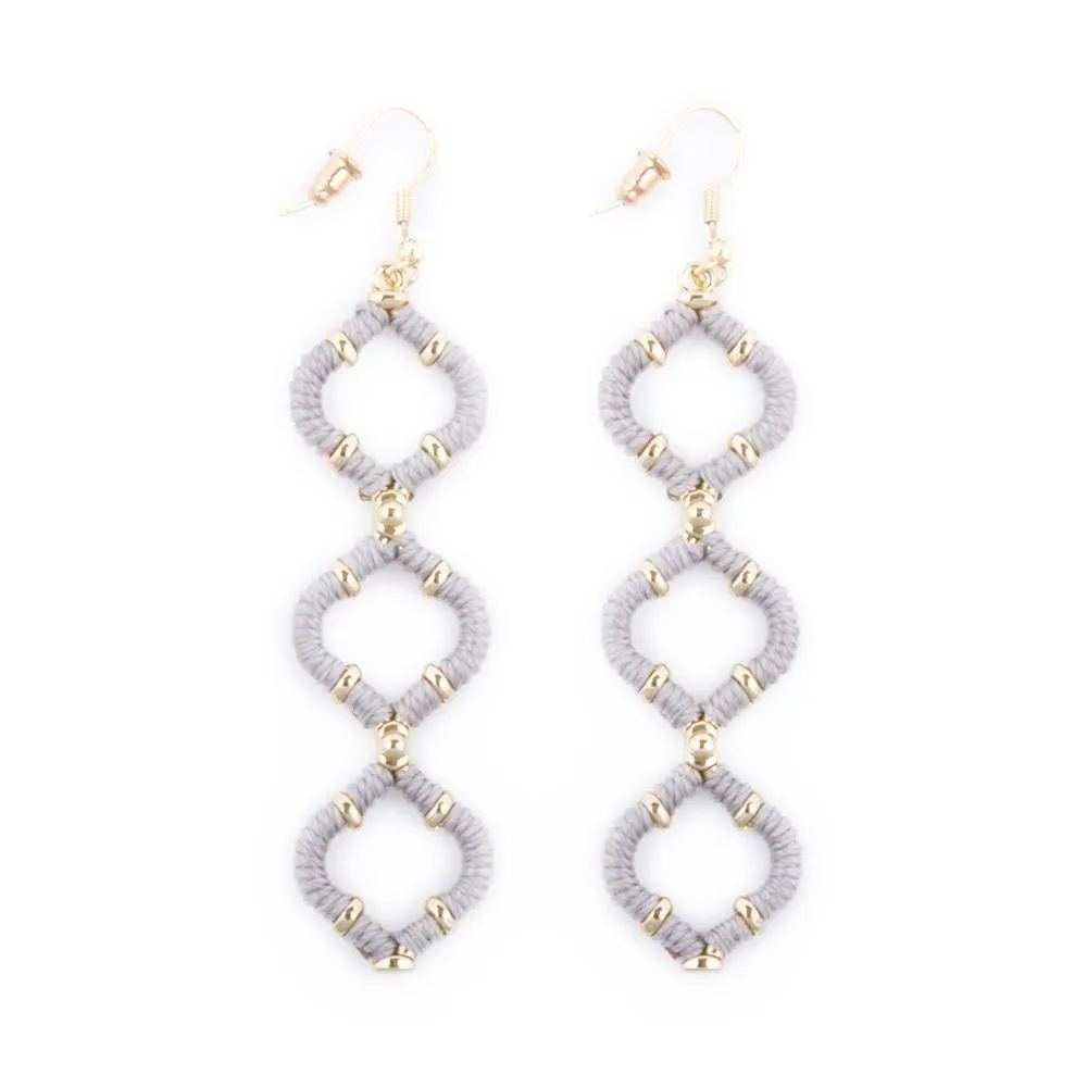 Wrapped Quatrefoil Earrings