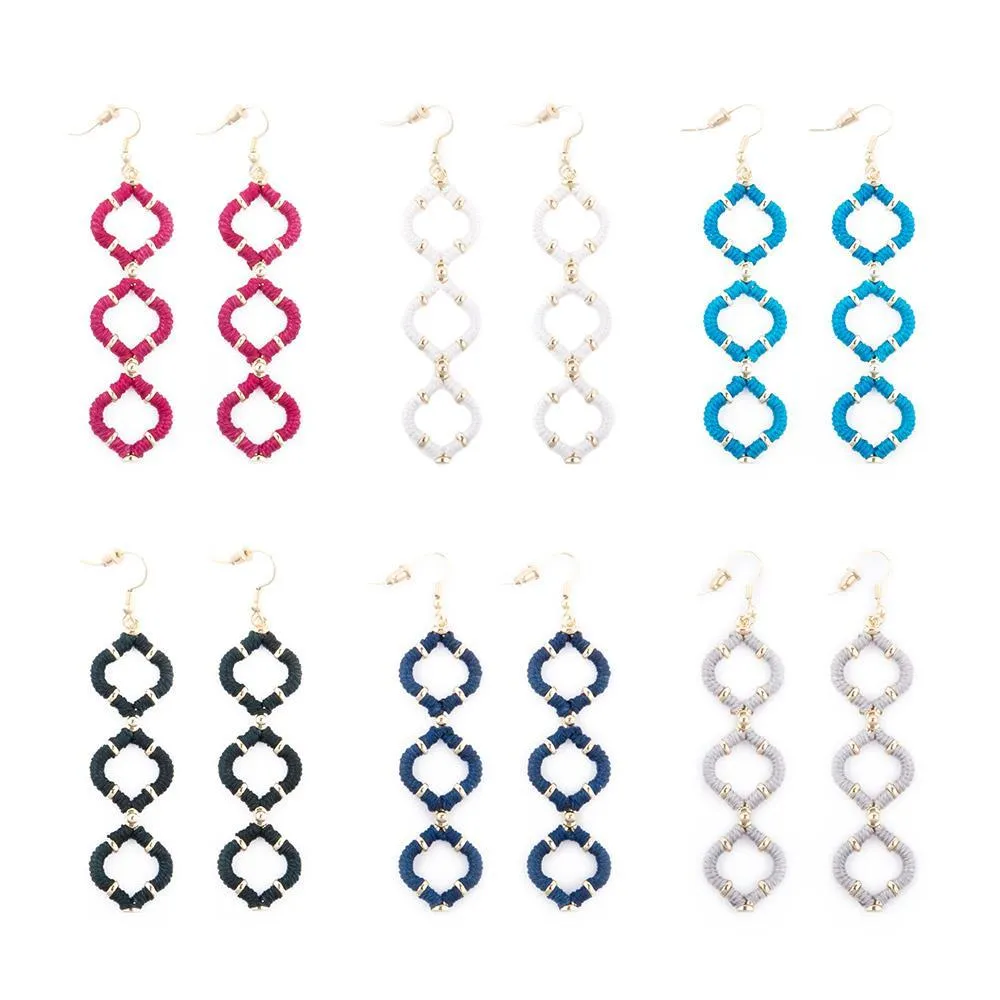 Wrapped Quatrefoil Earrings
