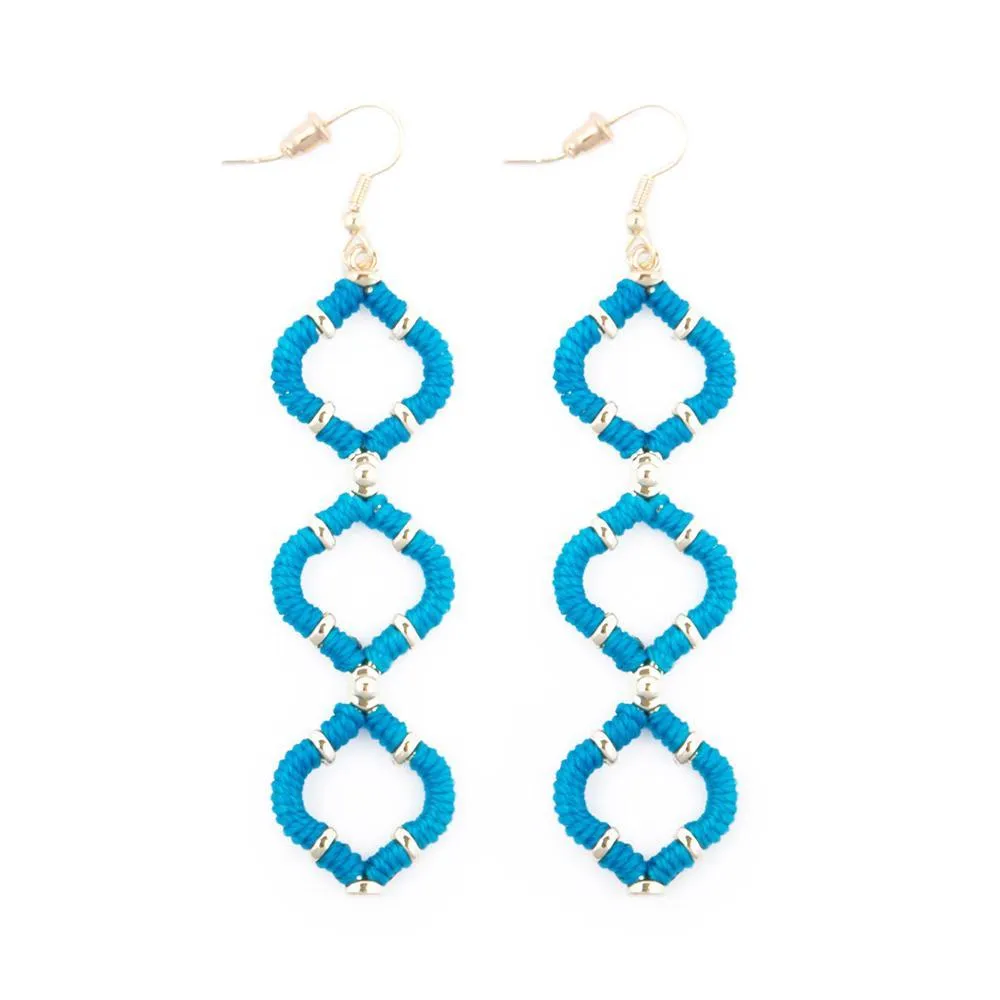 Wrapped Quatrefoil Earrings