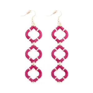Wrapped Quatrefoil Earrings