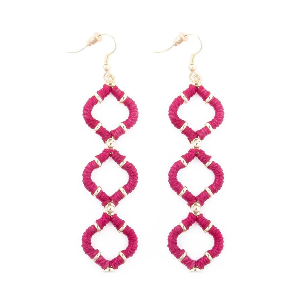 Wrapped Quatrefoil Earrings